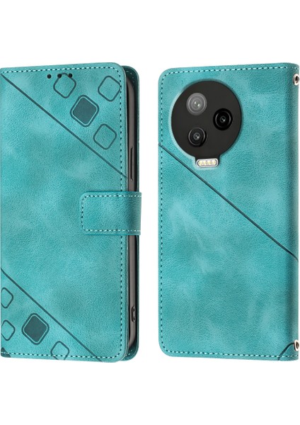 Note 12 Pro 4g Için Deri Cüzdan Flip Stand Telefon Kılıfı - Yeşil (Yurt Dışından)