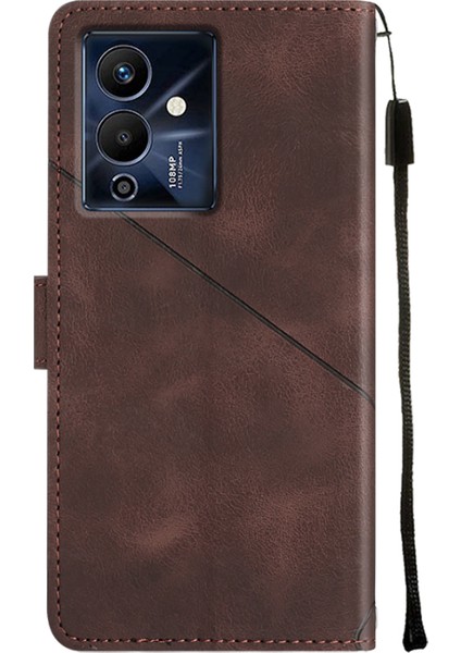 Note 12 Pro 5g/note 12 5g Için Deri Cüzdan Flip Stand Telefon Kılıfı - Kahverengi (Yurt Dışından)