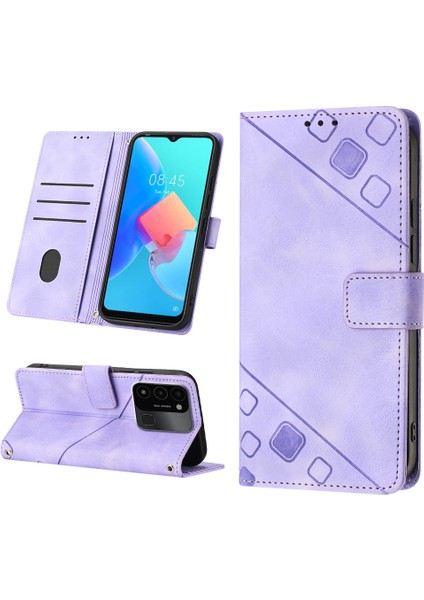 Spark Go 2022/SPARK 8c Için Deri Cüzdan Flip Stand Telefon Kılıfı - Mor (Yurt Dışından) fiyatları