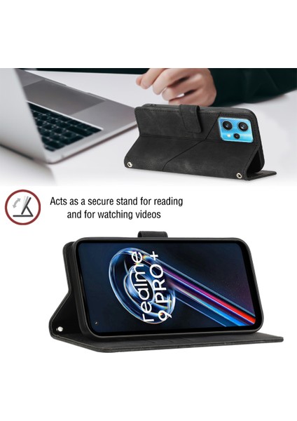 9 Pro+ 5g Için Deri Cüzdan Flip Stand Telefon Kılıfı - Siyah (Yurt Dışından) indirimleri