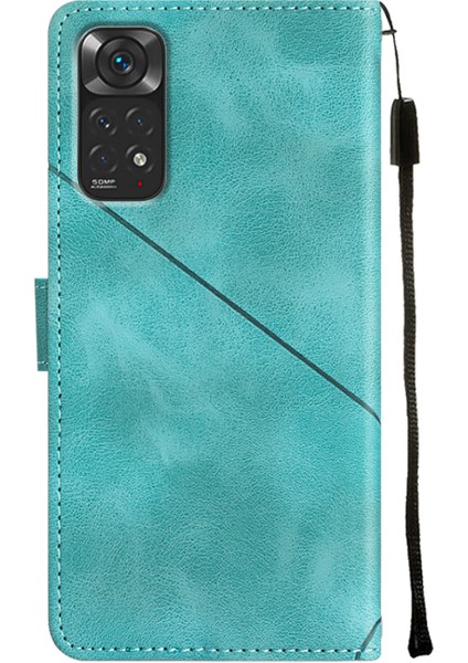 Redmi Note 11S / Note 11 4g Için Deri Cüzdan Flip Stand Telefon Kılıfı - Yeşil (Yurt Dışından)