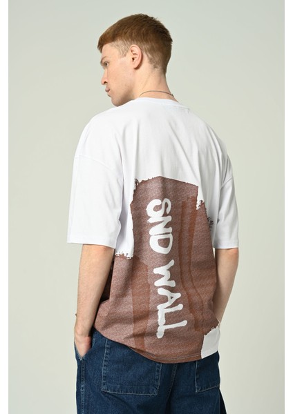Erkek Baskılı Oversize Kısa Kollu T-Shirt modelleri