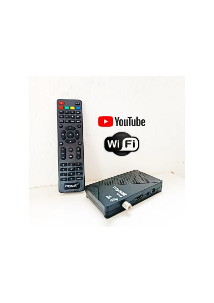 Mysat Çanaklı Çanaksız Wi-Fi ve Uydu Alıcılı Full Hd Sınırsız Sinema Paketli