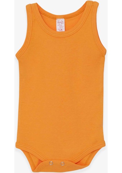 Kız Bebek Çıtçıtlı Body 9 Ay-3 Yaş, Hardal Sarı