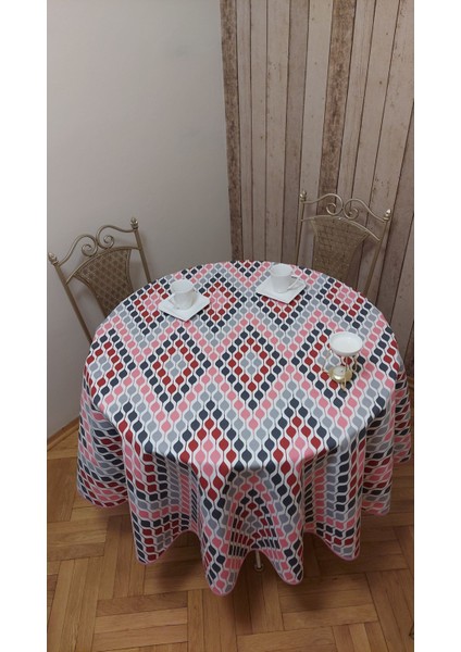 Duck Kumaş Yuvarlak Yemek Masası Örtüsü