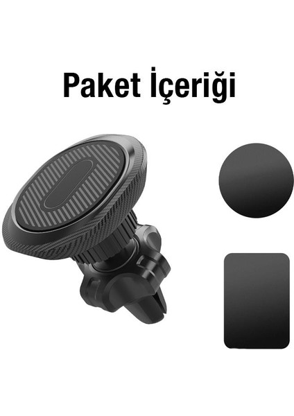 Polham Araç Içi Mıknatıslı Telefon Tutucu, Süper 4x Mıknatıslı Titremez Universal,titremez Sarsılmaz