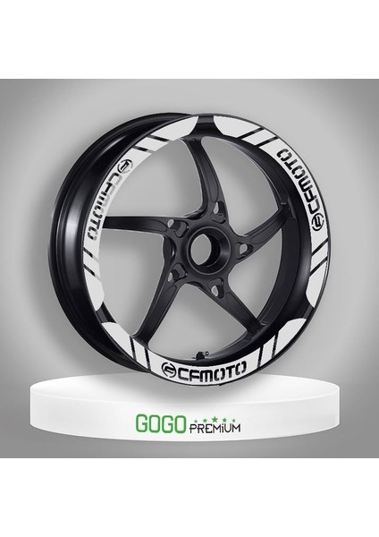 Cf Moto Jant Şeridi Geniş Beyaz