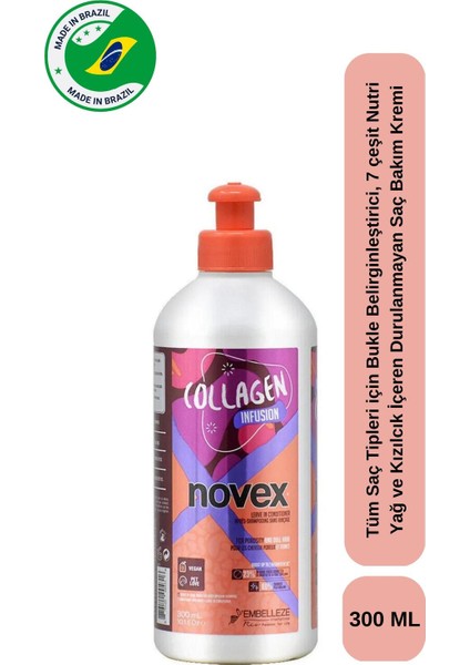 Collagen Infusıon - Ince Telli Saçlar Için Hacim Veren Içeren Durulanmayan Saç Bakım Kremi 300g