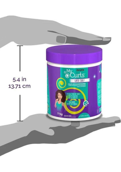 My Curls - Bukle Belirginleştirici, 7 Çeşit Nutri Yağ Ve Kızılcık Içeren Durulanmayan Saç Bakım Kremi 1kg