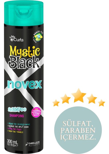 Mystıc Black - Yıpranmış Kuru Saçlar Için Saç Uçlarını Onarıcı Baobab Yağı Içeren Şampuan 300ml fiyatları