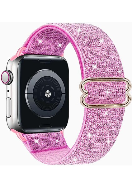 Apple Watch Ultra 49MM Simli Esnek Hasır Örgü Kordon Kayış - KY44-2