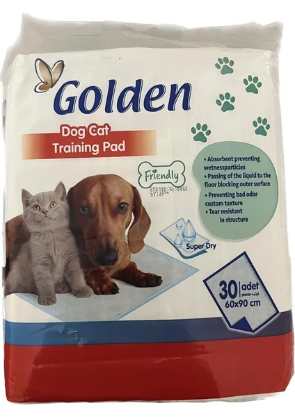 Kedi-Köpek Alıştırma Pedi (30 Adet) (Kedi-Köpek Çiş Pedi)