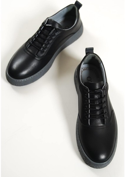 Hakiki Deri 1326-S Siyah Erkek Spor Ayakkabı & Sneaker fırsatları
