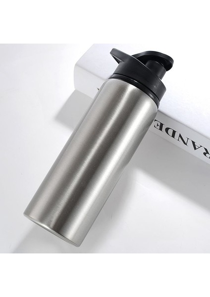 Komple Çelik Siyah Kapak 700 ml Spor Matara Suluk cin427