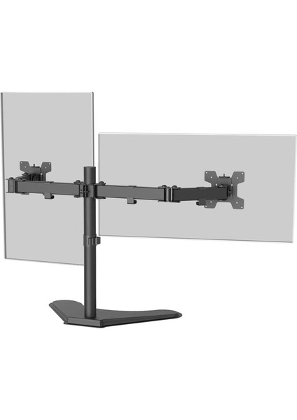 EF42 Steel Design 2-8 kg Çift Kol Asansörlü 13"-27" Desktop Monitör Standı