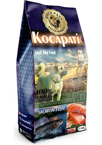 Kocapati Premium Plus Somonlu Yetişkin Köpek Maması 15 kg