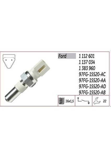 Geri Vites Müşürü Escort 95>99 Fıesta Iv 95>08 Fusion 02/-> Focus 98>04 C Max 03>07 Focus Iı 04/-> Fo