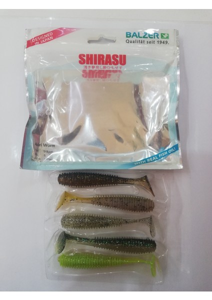 Shirasu Akiri Worm 9,5 cm Silikon Yem 5' Li