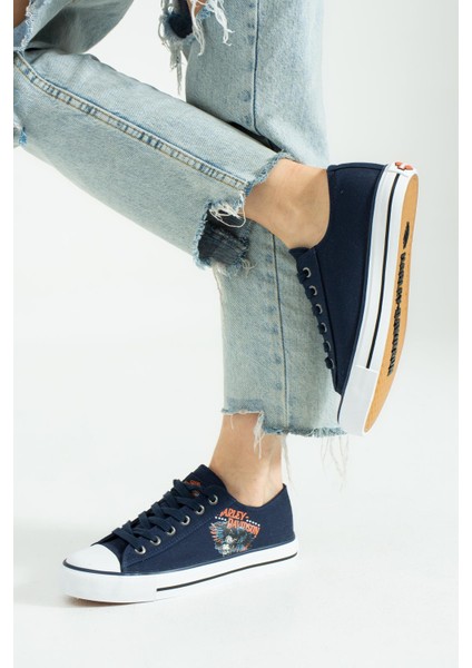 Kadın Lacivert Keten Spor Ayakkabı fırsatları