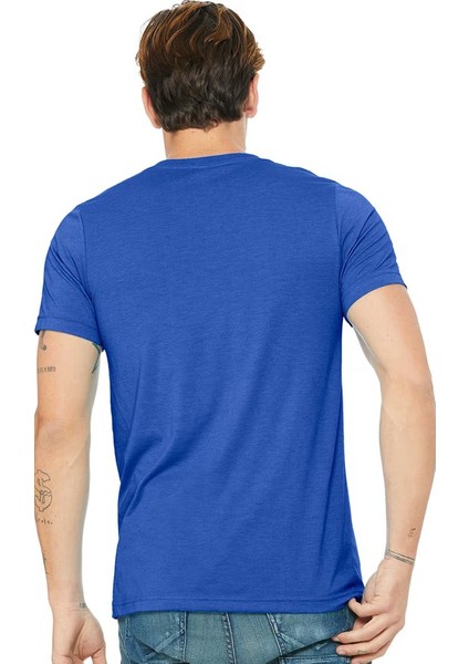 Elit Erkek V Yaka Mavi Tişört fiyatları