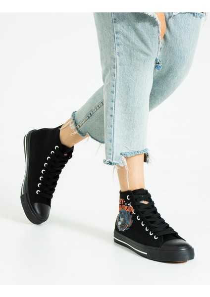 Kadın Siyah Keten Spor Ayakkabı fırsatları