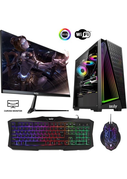 Dreyfus Ryzen 5 3600 16GB 256GB M.2 NVMe RX550 4GB 24" Oyuncu Masaüstü Bilgisayarı