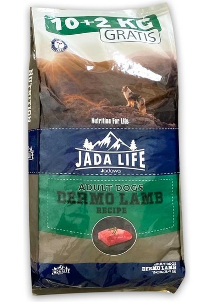 Jada Life Hassas Deri Kuzu Etli Köpek Maması 10+2 kg