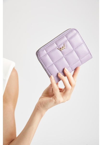 Kadın Dikiş Desenli Suni Deri Cüzdan Şık Tasarım ve Kartlık Bölmeli 3x12x10 cm fiyatları