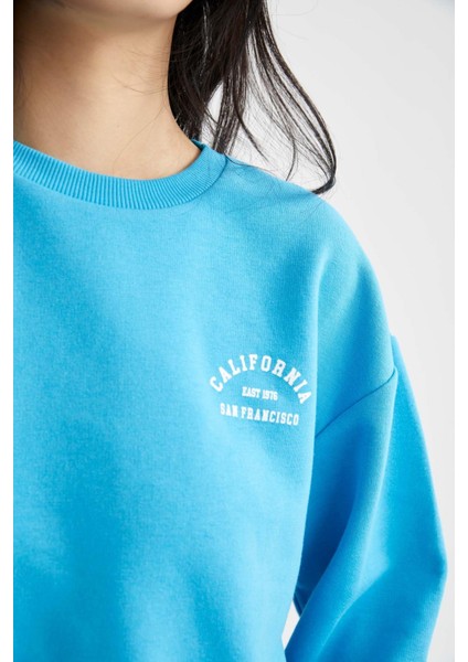 Regular Fit Bisiklet Yaka Sweatshirt X0133AZ22SP indirimleri