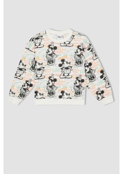 Kız Çocuk Disney Mickey & Minnie Sweatshirt W7135A622SP