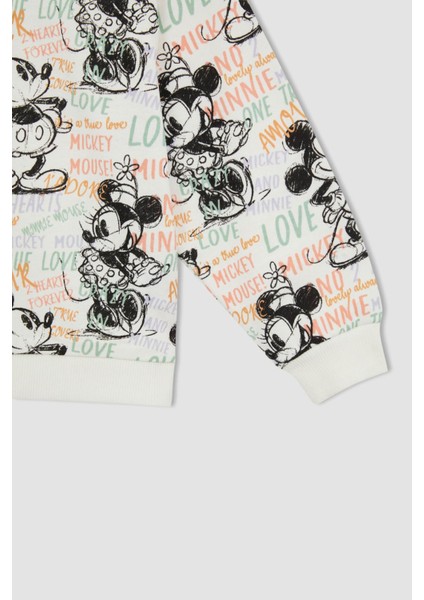 Kız Çocuk Disney Mickey & Minnie Sweatshirt W7135A622SP modelleri