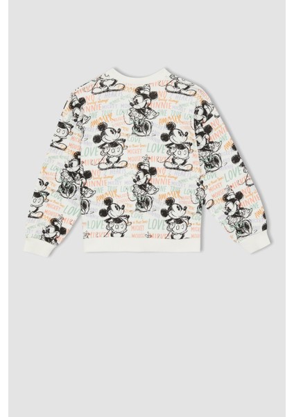 Kız Çocuk Disney Mickey & Minnie Sweatshirt W7135A622SP fırsatları