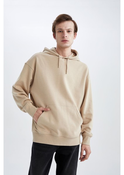 Oversize Fit Kapüşonlu Sweatshirt X8287AZ22AU