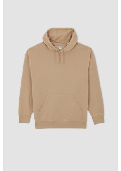 Oversize Fit Kapüşonlu Sweatshirt X8287AZ22AU