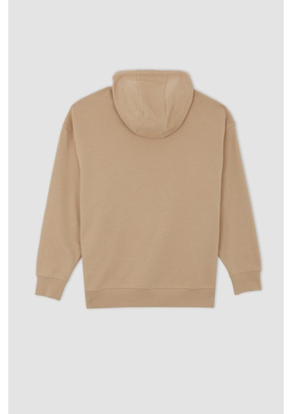 Oversize Fit Kapüşonlu Sweatshirt X8287AZ22AU