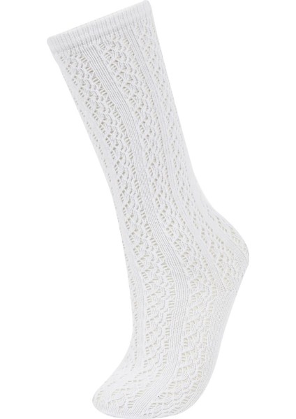 Kız Çocuk Pamuklu Uzun Çorap X1903A6NS modelleri