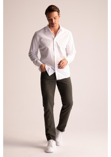 Regular Fit Chino Kanvas Pantolon U6627AZ22AU modelleri