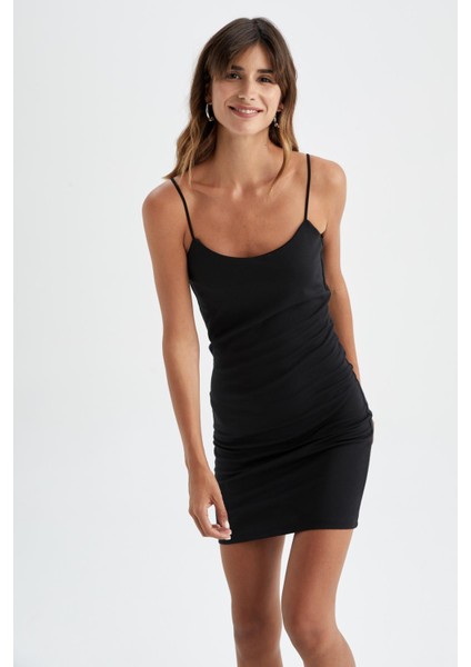 Bodycon Ip Askılı ELBISE Y8419AZ22HS