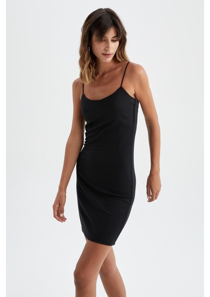 Bodycon Ip Askılı ELBISE Y8419AZ22HS