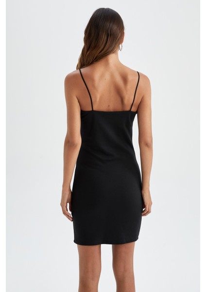 Bodycon Ip Askılı ELBISE Y8419AZ22HS