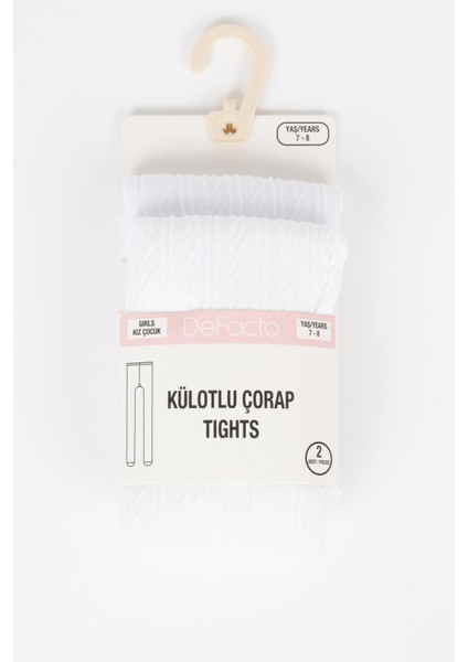 Kız Çocuk 2'li Külotlu Çorap Y5005A6NS