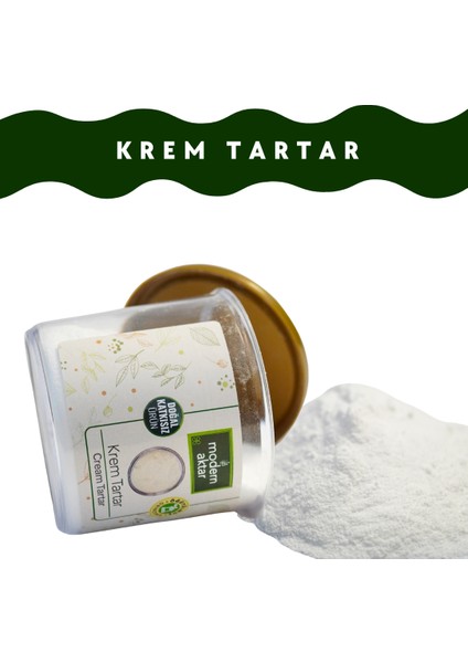 Doğal Krem Tartar Toz 150 gr