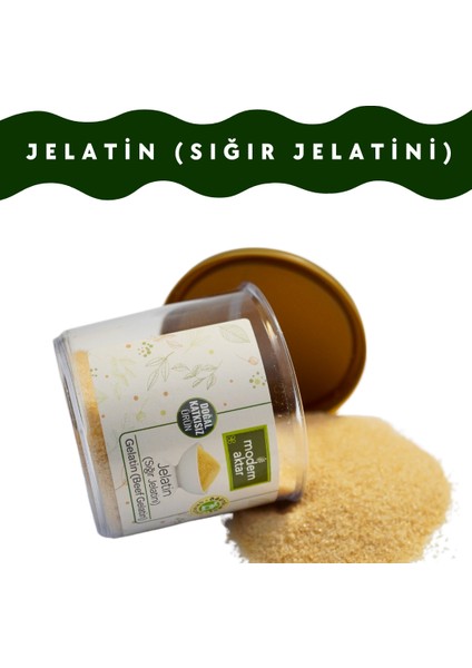 Doğal Toz Sığır Jelatin 150 gr