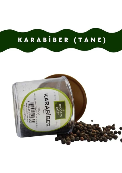 Modern Aktar Doğal Karabiber Tane 100 gr