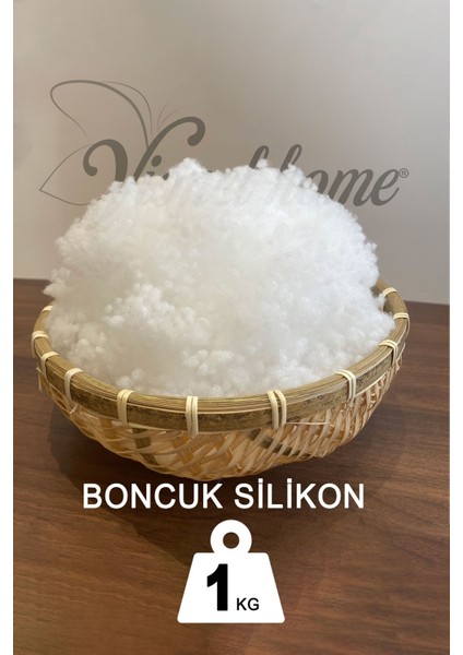 Vionel Home %100 Boncuk Silikon Elyaf 500 GR, Beyaz, Yastık Oyuncak Dolgusu