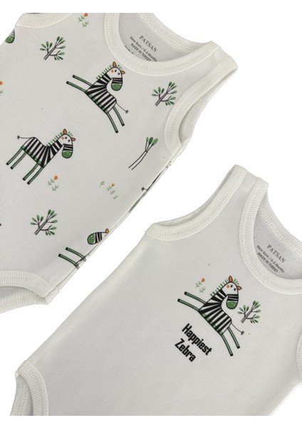 2'li Penye Bebek Askılı Body Zıbın Takım Zebra modelleri