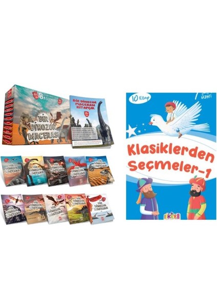 En Güzel 2.ve 3. Sınıf Hikayeleri Bir Dinozor Macerası + Klasiklerden Seçmeler