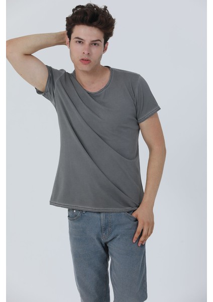 Dirty Oil Rahat Fit Tshirt 5001-G modelleri