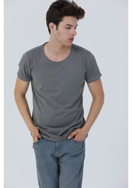Dirty Oil Rahat Fit Tshirt 5001-G fırsatları