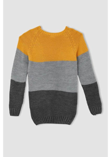 Erkek Çocuk Regular Fit Bisiklet Yaka Kazak R3179A622AU
